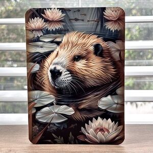 Vibrant Beaver Handmade Greeting Card